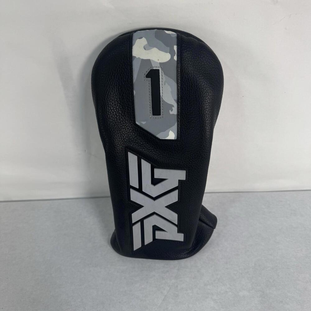 PXG Driver Head Cover #1 Gray Letters Camo Quick-Stick Cart Magnet B8